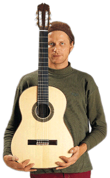 Jim Redgate and his guitar