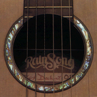 Abalone soundhole rosette